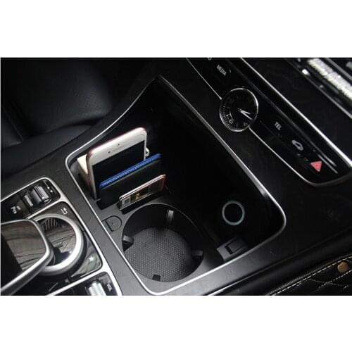 Car Plastic Central Console Storage Box Cup Holder For Mercedes Benz C E GLC Class W205 X253 W213 S213 C238 Car Accessories