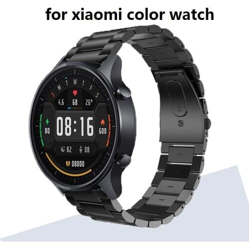For XIAOMI mi watch color strap Stainless steel Metal bracelet smart watch band amazfit pace GTR 47mm stratos 3 2 2S Wrist bands