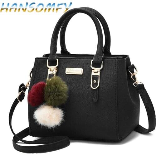 Brand Women Hairball Ornaments Totes Solid Sequined Handbag Hot Sale Party Purse Ladies Messenger Crossbody Shoulder Bags MA-15