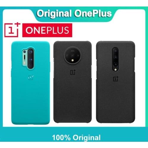 For Oneplus 8 /8 Pro 7/7 Pro/6 6T/ 5T 7T/7T Pro 100% Original Official OnePlus Genuine Sandstone Matte Slim Back Skin Case Cover