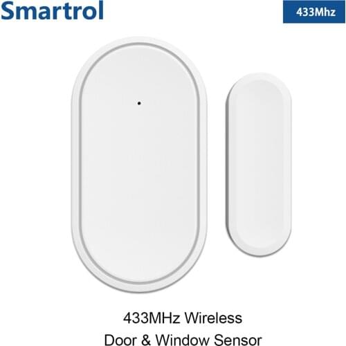 Wireless Door Window Detector Mini Tamper Alarm Sensor for All 433Mhz Home Alarm Ultra-Low Power Security Smart Gap Sensor