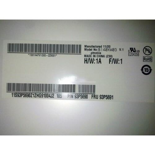 AU Optronics B140XW03 V.1 B140XW03 V1 LCD Screen Display Panel 1366*768 LVDS 40pin Test Before Shipping