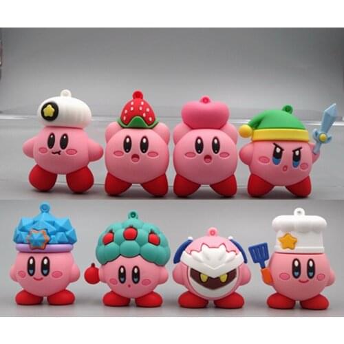 Cartoon Kawaii Kirby My Melody Hellow Kittys Mirror Maze Series Models Doll Kawaii Anime Model Creative Ornaments Toy Gift Kids