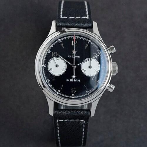 Mens Watches Top Brand Luxury Pilot Chronorgraph Watch Replica Seagull 1963 Original ST1901 Movement Limited Edition Sapphire