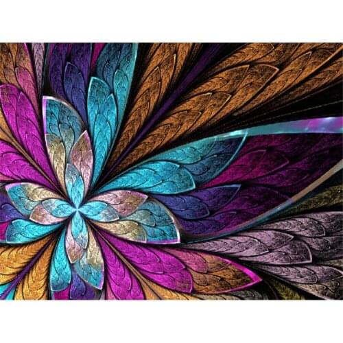 Animal Butterfly Flower DIY Embroidery Cross Stitch 11CT Kits Needlework Craft Set Cotton Thread Printed Canvas Dropshipping