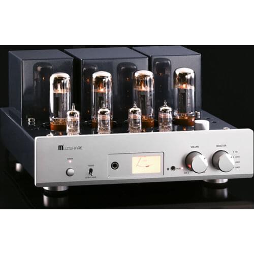 Latest arrival MUZISHARE X5 fever amplifier hifi Tube Amplifier EL34 handmade scaffolding push-pull vacuum tube Amps 110/240V