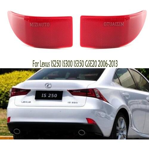 Rear Bumper Reflector light For Lexus IS250 IS300 IS350 GSE20 2006-2013 Tail Stop Brake lamp Without Bulb False Light Decorative