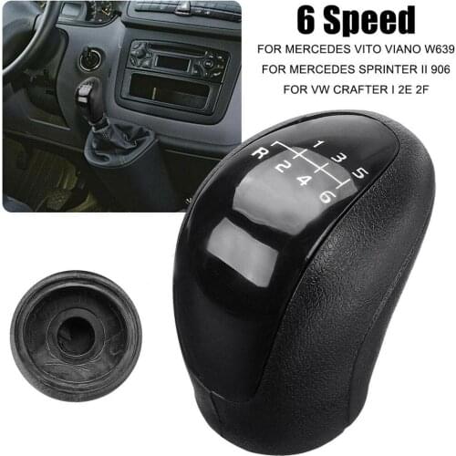6-Speed Plastic Car Gear Stick Shifter Knob for Benz Vito Viano W639 Sprinter Car Accessories Interior