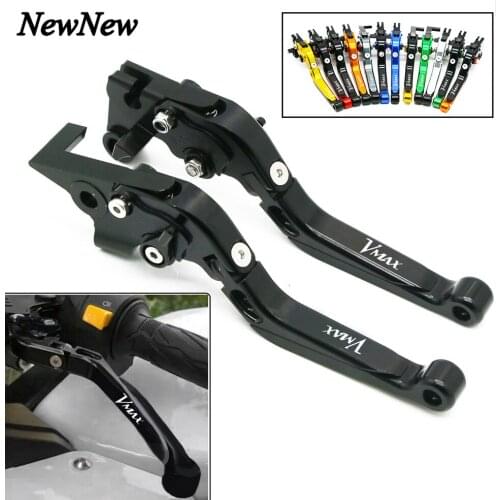Motorcycle Adjustable Folding Brake Clutch Levers Extendable Handlebar Handle Grip For Yamaha V-MAX VMAX 1200 V MAX 2009-2018