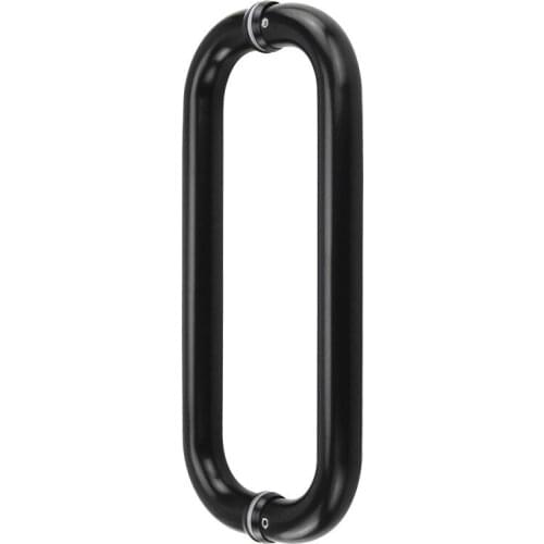 304 Stainless steel shower handle,Black paint,bathroom glass doors handle,length 300mmNever fade strong sturdy,bathroom hardware