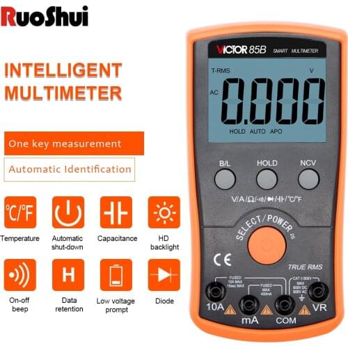 RuoShui 85 B Digital Multimeter High Precision Auto Range Ohm Tester Intelligent NCV True RMS Anti-burning Universal Multimeters