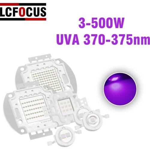 LED Chip 3W 5W 10W 20W 30W 50W 100W 300W 500W 370nm 375nm COB 3W 5W 10W 20W 30W 50W 100W 300W