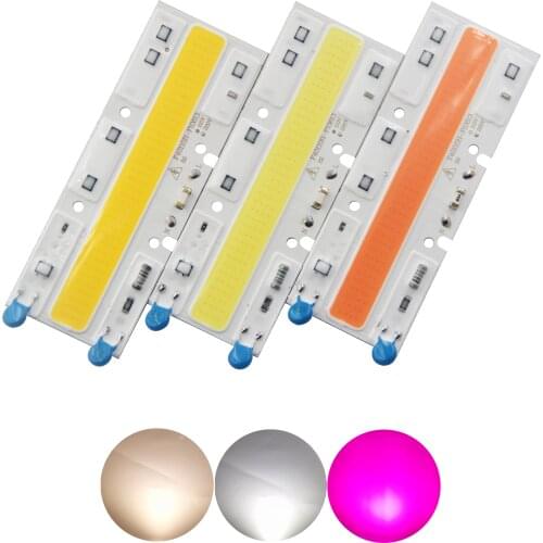 Driverless AC 220V 50w 110x40mm led cob chip diode warm white 380-840nm for flood light plant grow full spectrum COB LED strip