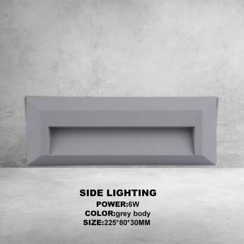 Light led for stairs 6W 225mm step lighting surface corner wall lamp indoor/ outdoor Staircase Step lights 85-265V