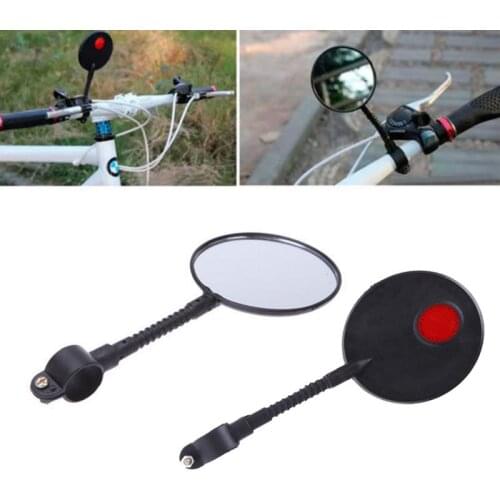 1pc Bicycle Mirror Adjustable Flexible Cycling Rear View Convex Mountain Bike Handlebar Rearview Mirror Cycle Folding Road Bike