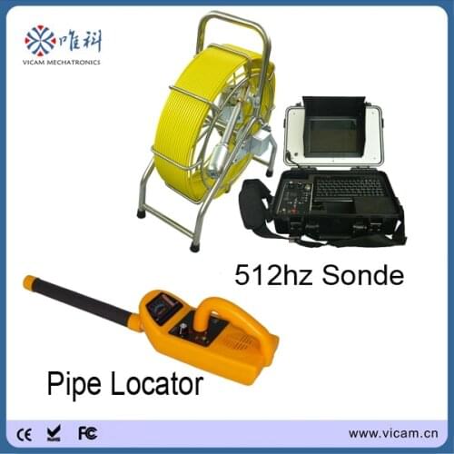Vicam 60M Drain Video Pipe Inspection Camera With Sonde & Locator for Sewer detection