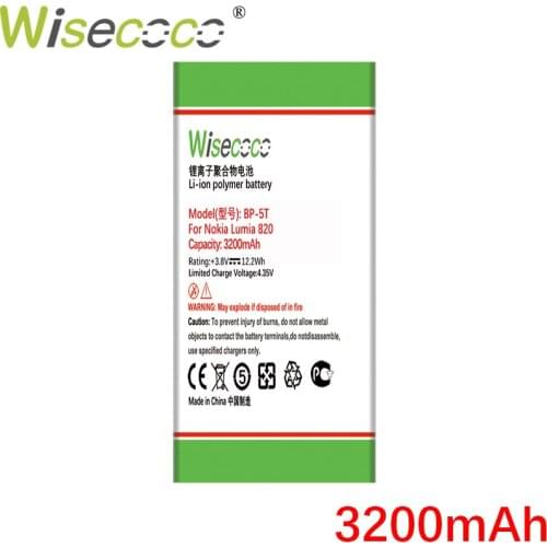 WISECOCO 4750mAh BV-T4B Battery For Nokia Lumia 640XL RM-1096 RM-1062 RM-1063 RM-1064 RM-1066 Lumia 640 XL Phone+Tracking Number