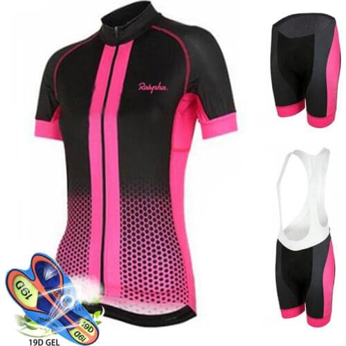 Women Clothes Pro Team Cycling Jersey 19D Gel Bike Shorts Set MTB Ropa Ciclismo Summer Cycling Maillot Culotte Clothing2021