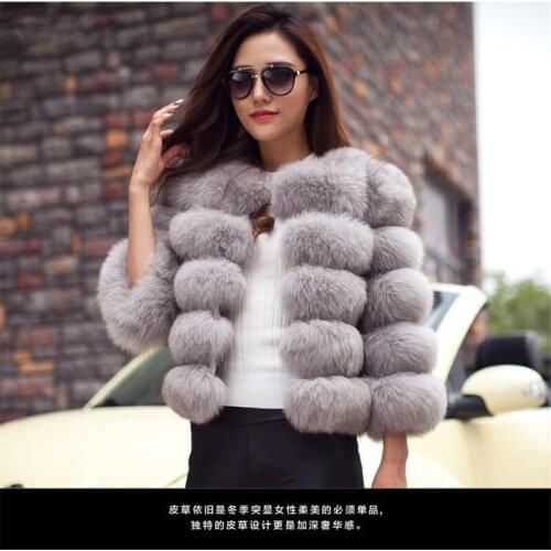 Mink Coats Women 2019 Winter Top Fashion Pink FAUX Fur Coat Elegant Thick Warm Outerwear Fake Fur Jacket Chaquetas Mujer Y89