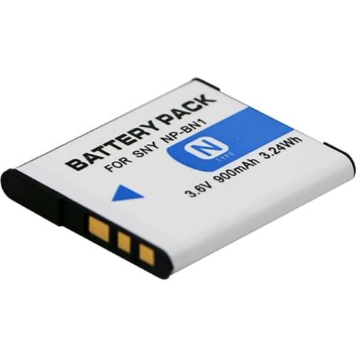 1pc NP-BN1 NP BN1 NPBN1 3.6V 900mAh Camera Battery for Sony DSC-TX7 W390 W380 W370 W350 W330 W310