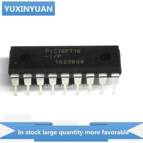 1PCS PIC16F716-IP PIC16F716IP PIC16F716 IP 16F716-IP 16F716 DIP18 in stock