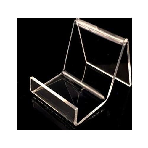 200pcs Acrylic Clear Cell Phone Mobile Phone Display Stands Holder Rack SN3118