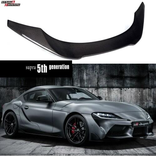 3*3 3K Twill Carbon Fiber Rear Deck Spoiler Wing for 2019+ Toyota Supra DB (J29) (MK5, 5th Generation), Perfect FItment, UV Cut