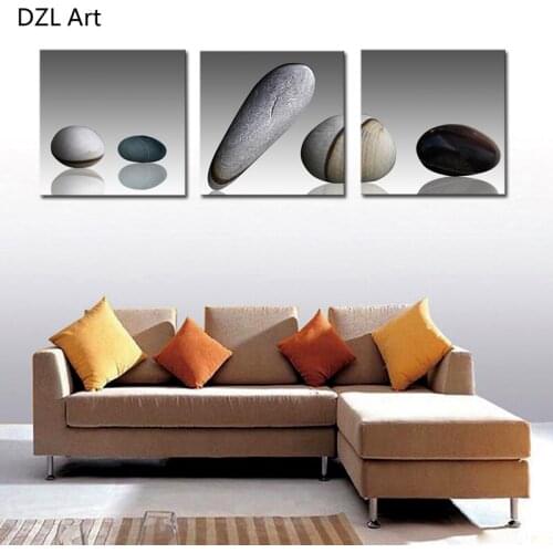 3 Pieces stone Modern Home Wall Decor Canvas Art Picture Print Painting On Canvas Artworks