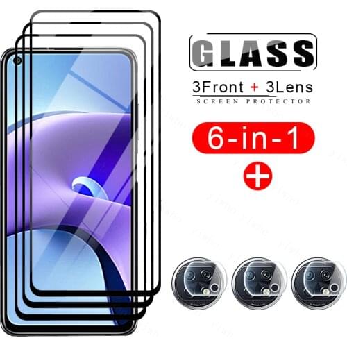 6in1 Screen Protector on Redmi Note 9t Tempered Glasses Xiomi Redmi Note 8 9 T 9s 10 10s 5g Pro 2021 Camera Lens Protective Glas