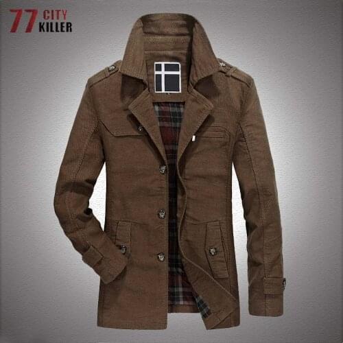 Мужские длинные тренчи 77City Killer China At AliExpress