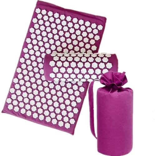 Spike Lotus Flower Acupuncture Massage Yoga Mat Cushion Mat Pad Carpet Rug and Pillow Massage acupuncture yoga mat