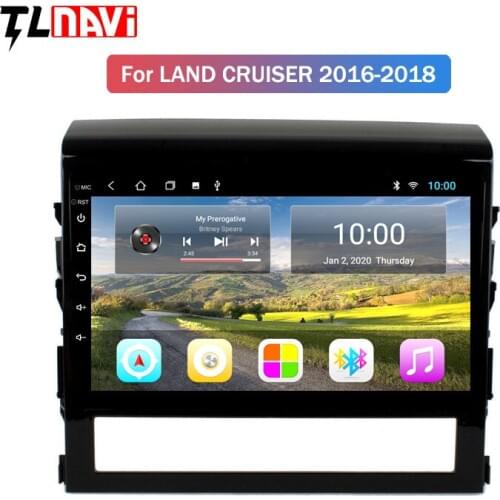 2G RAM 10.1 inch android 9 car multimedia GPS navigation for toyota land cruiser 2016-2017 dvd player