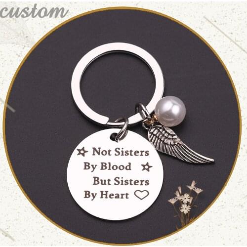 Personalized Letter Custom Stainless Steel keychain Silver Keychain For Girls Women Best Friends Christmas Accessories Gift