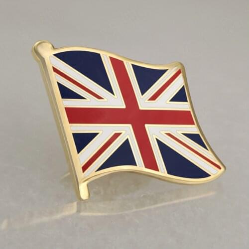 Soft Enamel United Kingdom Flag Lapel Pins