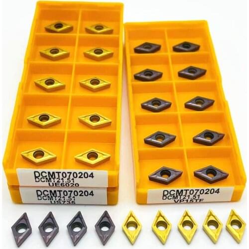 DCMT070204 VP15TF DCMT070204 UE6020 Internal Turning Tool carbide insert CNC Tools DCMT 070204 lathe tools Turning insert