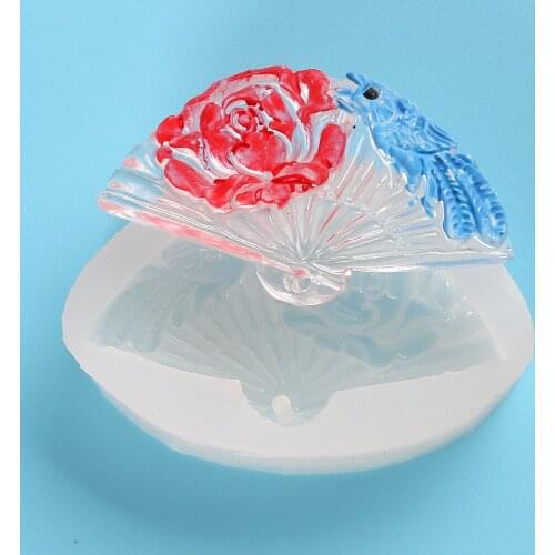 Facemile 1PCS Silicone Pendant Necklace Mold Jewelry Gum Paste Fondant Polymer Clay Charms Resin Cupcake Cake Decoration Mold