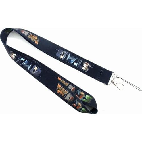 Hot Toy Star Wars Action Figure Neck Strap Lanyards Keys ID Cell Gym Mobile Phone Strap Yoda Badge Holder kids Funny Gift Toy