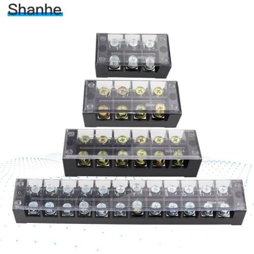 TBC-6003 TBC-6004 TBC-6006 TBC-6012 Terminal Blocks Fixed Terminals High Current Terminal Blocks Copper Contact 60A