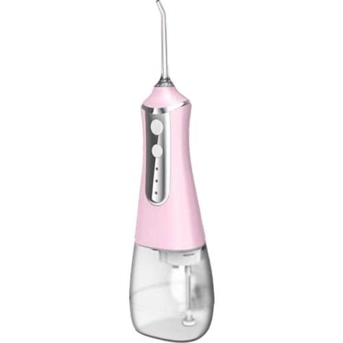 Oral Irrigator USB Rechargeable Water Flosser Portable Water Jet 350ML Water Tank Waterproof Teeth Cleaner