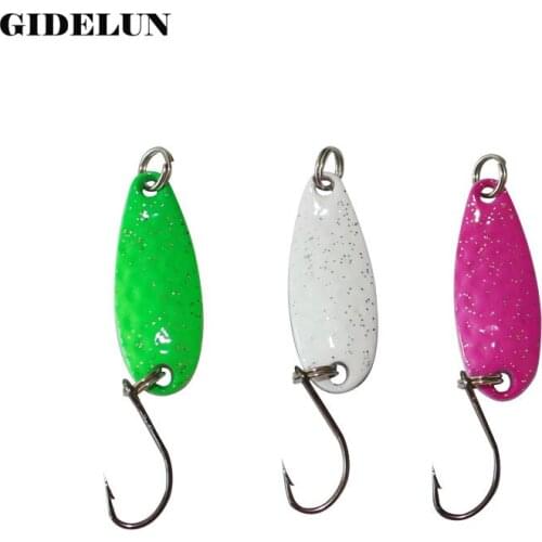 New fishing lure 2.9cm 4g metal fishing lure spoon bait swimbait artificial fishing bait copper metal lure Japan