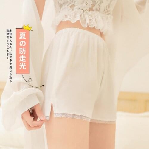 Kawaii Women Satin Silky Lingerie Bloomers Victorian Pumpkin Shorts Safety Short Pants Cute Girl Seamless Underwear Sexy Panties