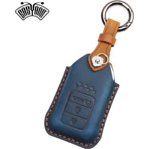 Leather Car Keychain bag Suitable for Honda CRV Lingpai XRV tenth generation Civic Accord Crown Road