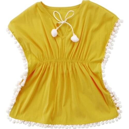 Princess Summer Kids Baby Girls Dress Floral Beach Dresses Sundress Casual Cover Up