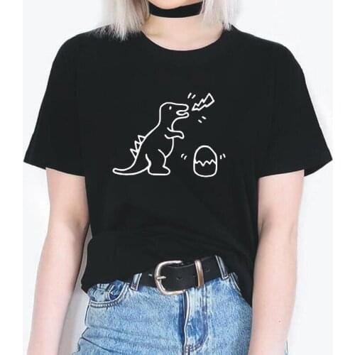 Summer Short Sleeve Fashion Cartoon Print Tshirt Women Tops Harajuku Tee Shirt Femme Funny Plus Size Hipster Loose Women T Shirt