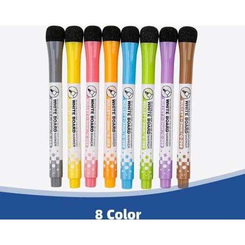 Whiteboard Blackboard Pen Marker Dry Erase Markers Can Absorb Cartoon Erasable Pen Childrens Graffiti Pen