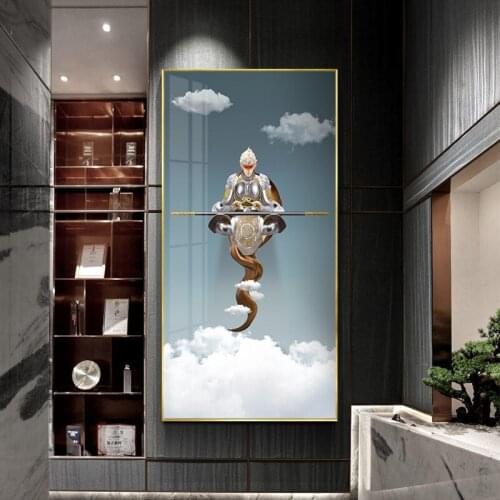 Cartoon hero Sun Wukong Fashion Canvas Painting Wall Art Prints And Posters Wall Pictures For Living Room Kids Room Home Decor