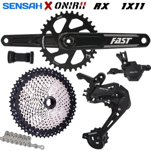 SENSAH RX 11 PRO MTB 11 Speed Bicycle Groupset Trigger Shifter + Rear Derailleur 46/50/52T Cassette ONIRII FAST Crankset New