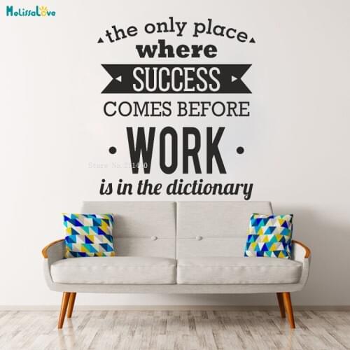 The Only Place Wall Sticker Office Wall Decal Home Decor for Office Removable Vinyl Motivation Lettering Work Art Murals YT1966