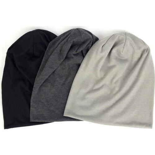 Beanies Bonnets Wholesale Men Spring Autumn Winter Double Layer Knitted Skullies Women Hats