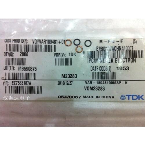 Original New 100% ring type varistor VAR-18048100M3P-K 10V 4.8X3.5MM used for micro motors (Inductor)